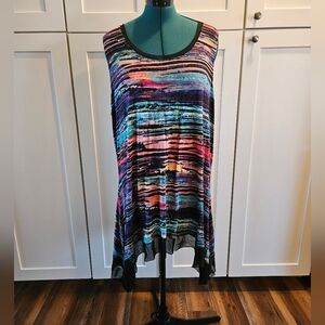 Cupio Colorful Striped Sleeveless Tunic